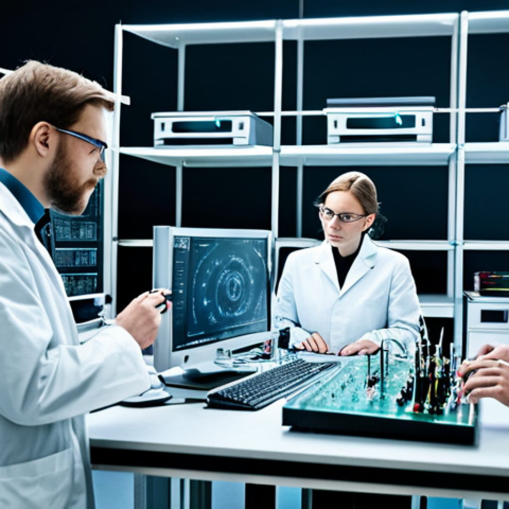 양자컴퓨터 개발 기업 IBM D Wave Rigetti - **
"A team of scientists in a modern laboratory, working on quantum computing hardware, fully cloth...