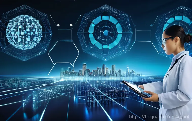 양자컴퓨터의 발전 가능성 - **Quantum Principles in a Futuristic Lab**
"A photorealistic image depicting a pristine, glowing... 양자컴퓨터의 발전 가능성 - **Quantum Principles in a Futuristic Lab**
"A photorealistic image depicting a pristine, glowing...