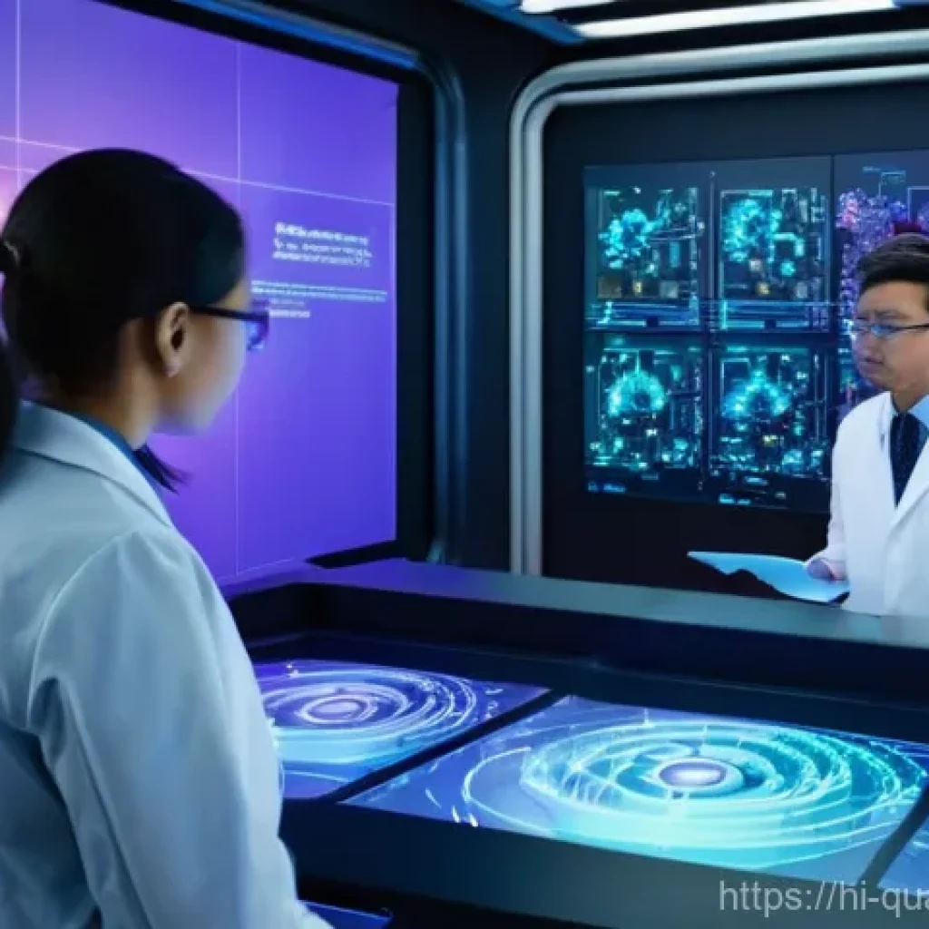 양자컴퓨터 시장 전망 - **Prompt 1: The Quantum Discovery Lab**
    "A sleek, futuristic laboratory filled with advanced qua...