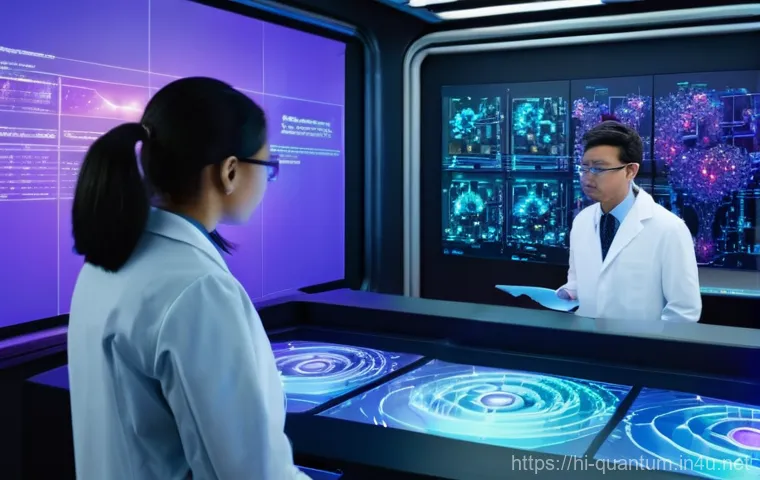 양자컴퓨터 시장 전망 - **Prompt 1: The Quantum Discovery Lab**
    "A sleek, futuristic laboratory filled with advanced qua...