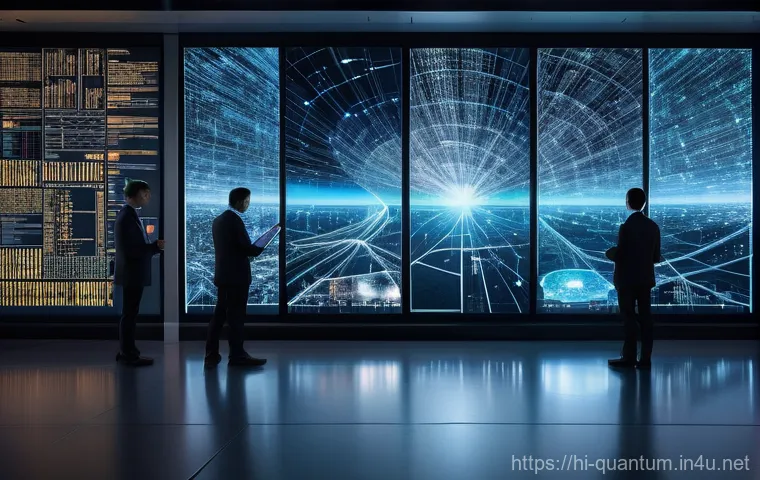 양자컴퓨터를 이용한 데이터 분석 - **Prompt:** A modern, well-lit medical research laboratory where a focused scientist in a clean lab ...